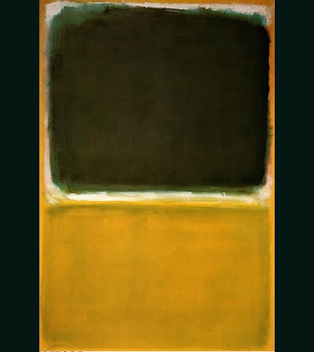 Mark Rothko Green White and Yellow on Yellow
